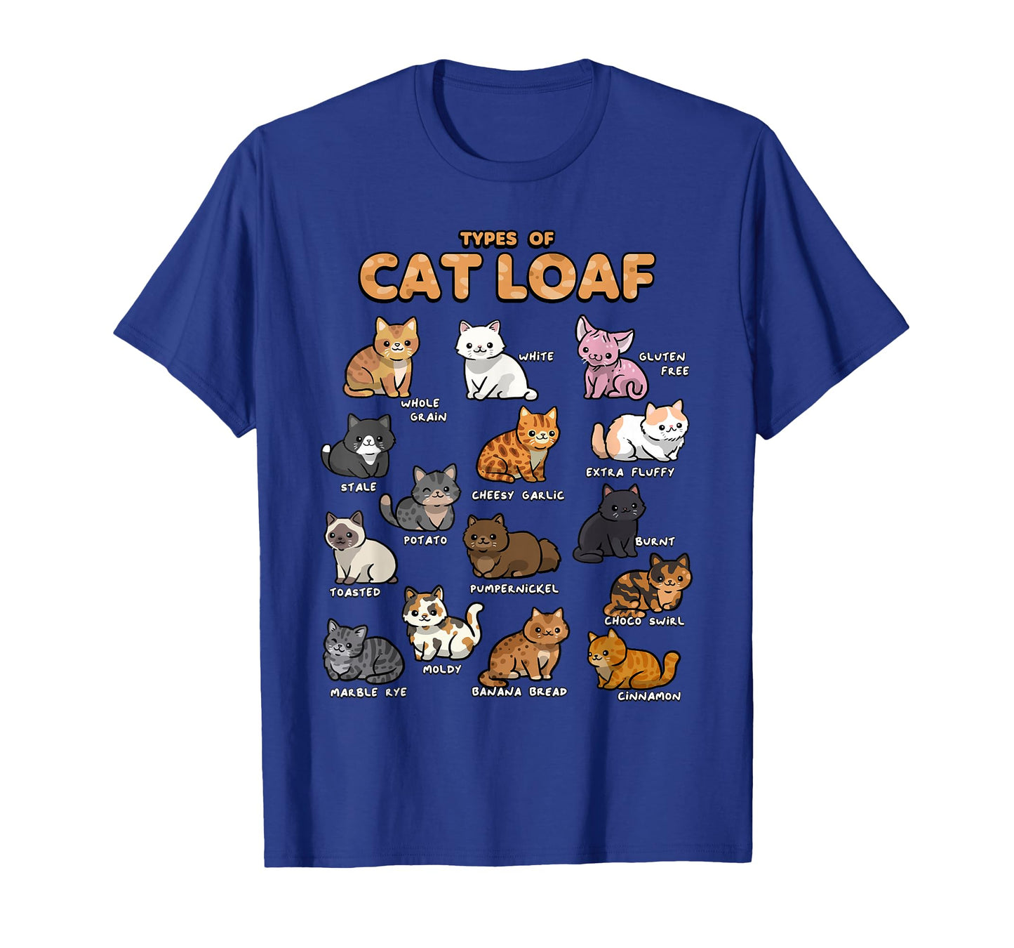 Types of Cat Loaf Cute Kitten Kawaii Cats, Cat Lover T-Shirt