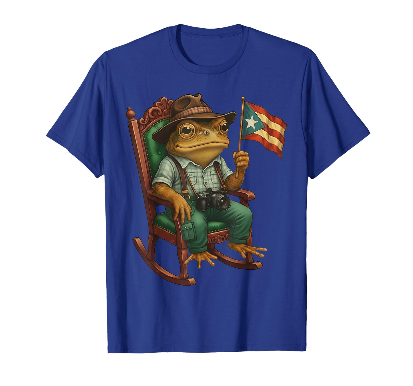 Funny Coqui Frog Puerto Rico Flag Taino Boricua Hispanic T-Shirt