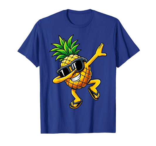 Dabbing Pineapple Sunglasses Hawaiian Aloha Beaches Hawaii T-Shirt