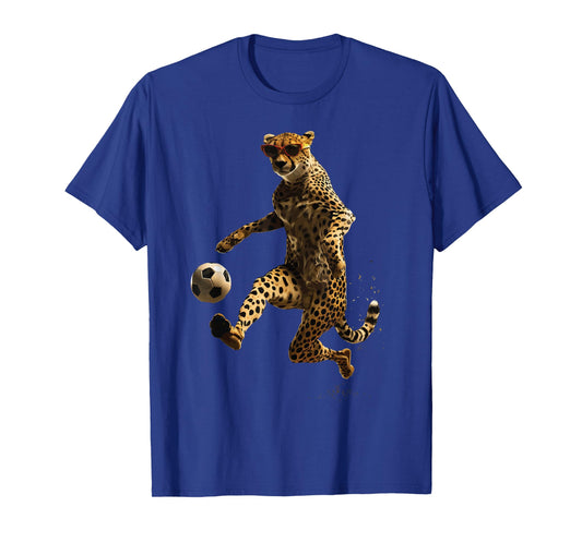 Cheetah Soccer Football T-Shirt