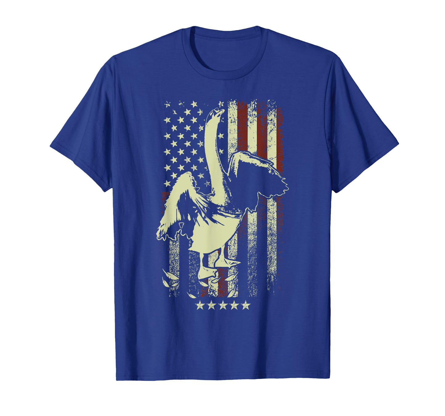 USA American Flag Hunters - Hunting Mute Swan Bird T-Shirt