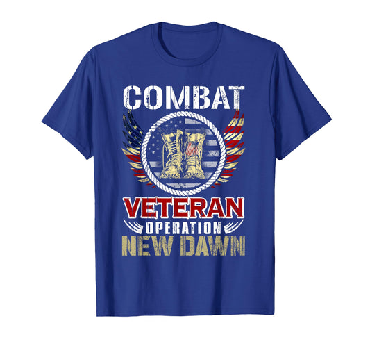 Combat Veteran New Dawn American Military T-Shirt