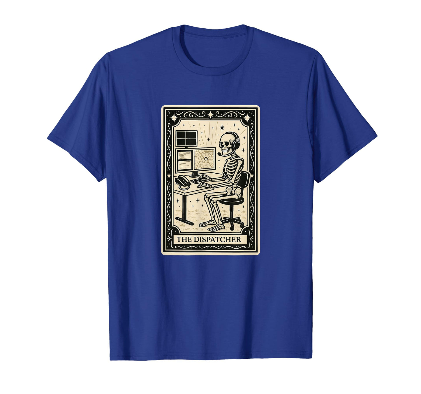 The Dispatcher Tarot Card 911 Dispatch Spooky Gothic Witchy T-Shirt