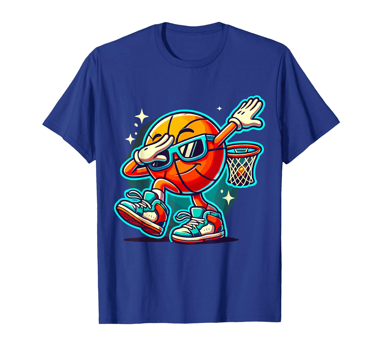 Dabbing Basketball with Sunglasses T-Shirt