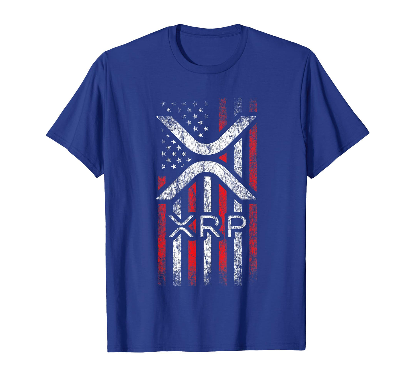 Crypto Currency - XRP Cryptocurrency - American Flag - XRP T-Shirt