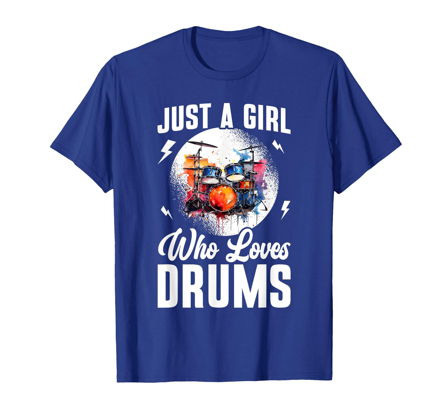 Just A Girl Who Loves Drums Drumstick Drumming Drummer T-Shirt