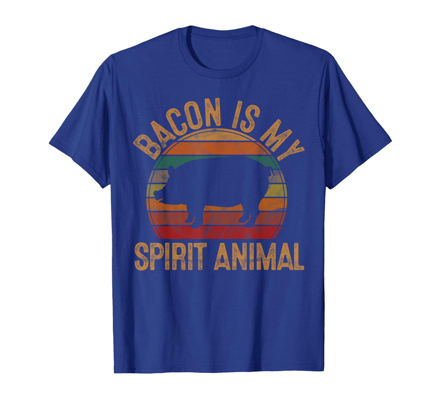 Bacon Is My Spirit Animal Gift Retro BBQ Costume Pork Grill T-Shirt