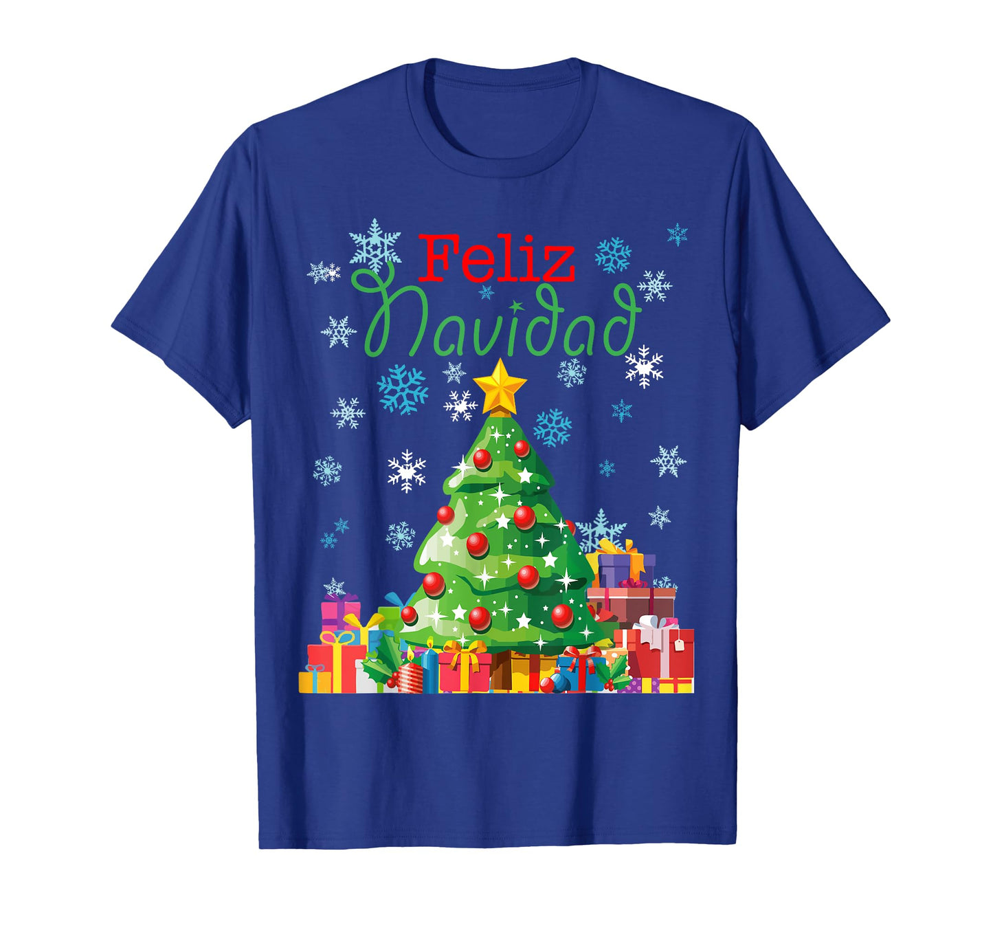 Cute Feliz Navidad Christmas Tree T-Shirt