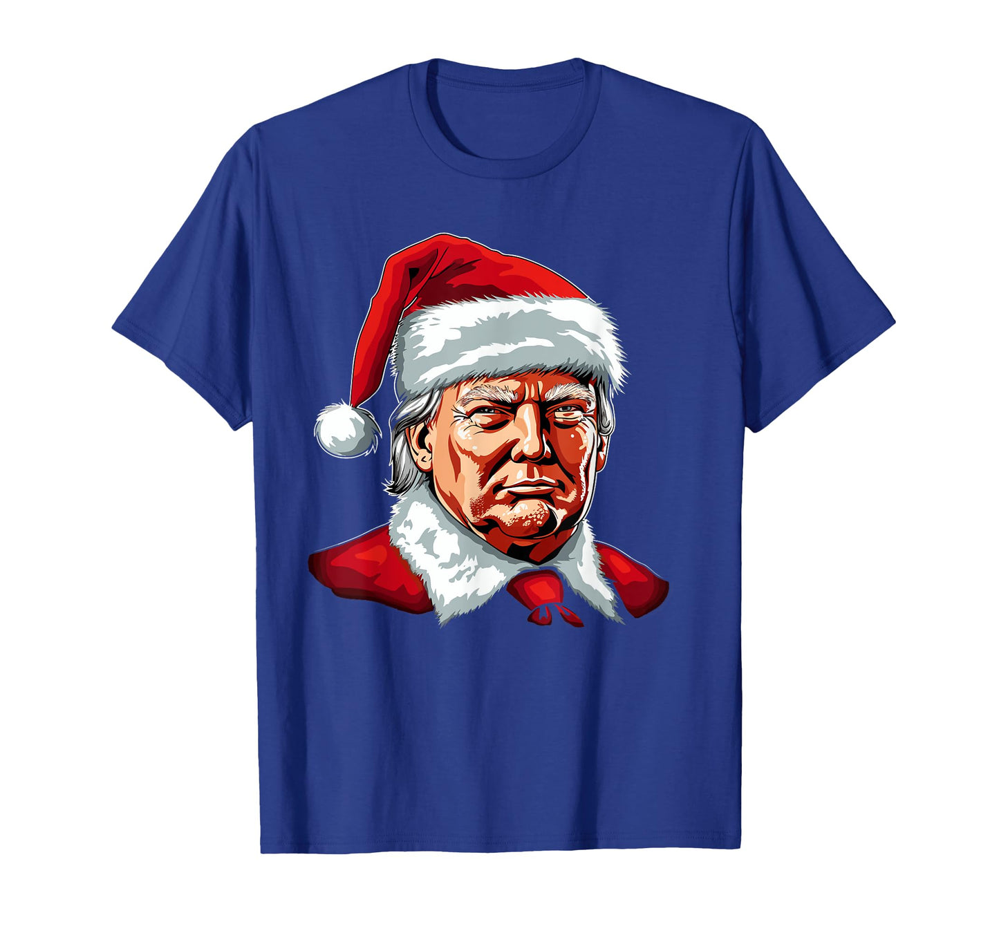 Santa Claus Trump Christmas Art Portrait Graphic Men Women T-Shirt