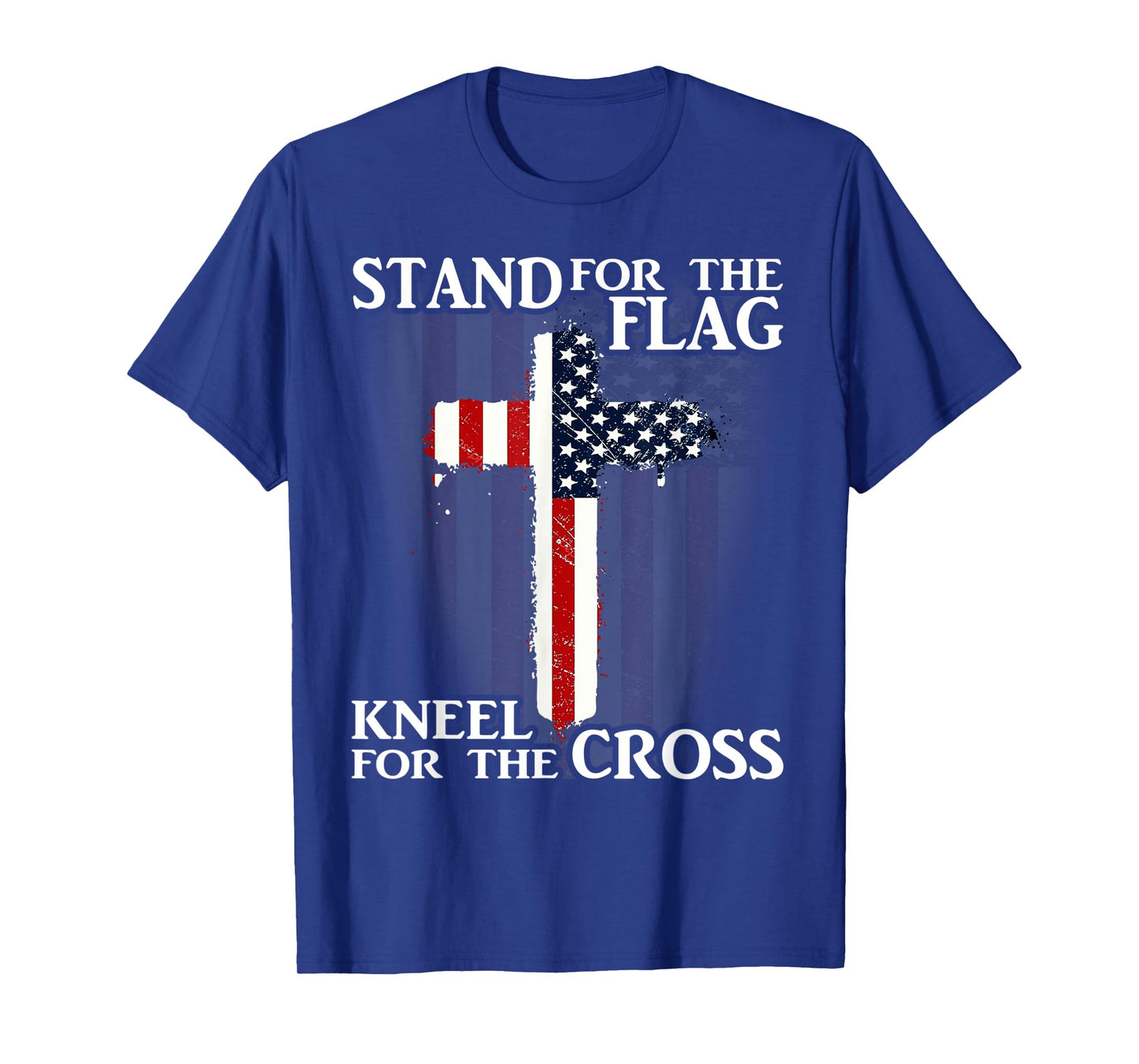American Flag USA Kneel For The Cross Patriotic Veteran T-Shirt