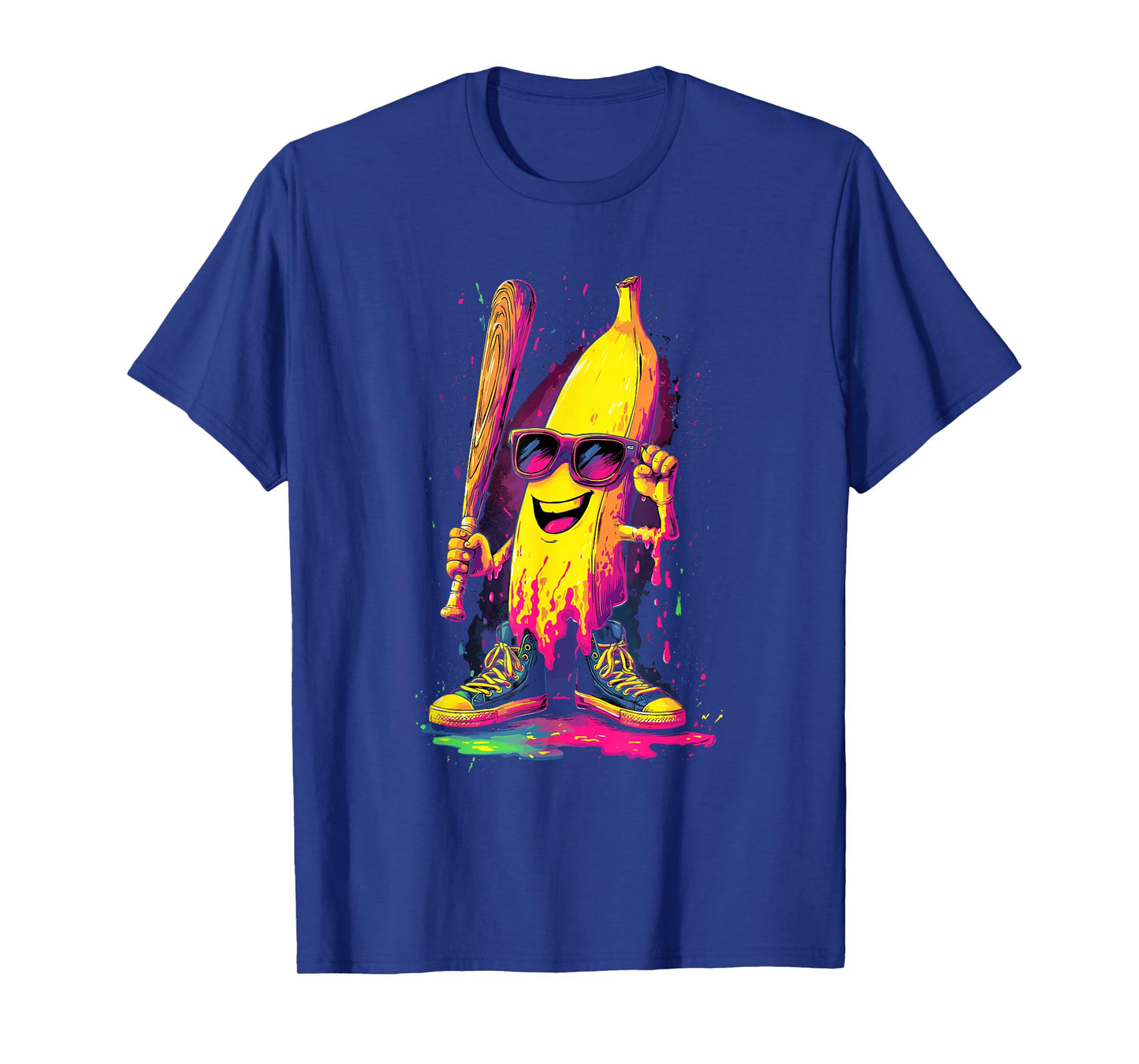 Banana Funny Baseball Drip Kids Youth Boys Girls T-Shirt
