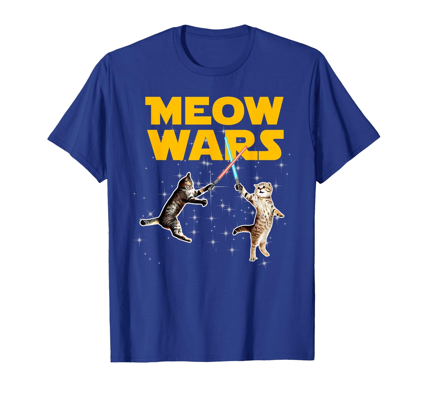 Meow Wars Funny Graphic For Cat Lovers T-Shirt