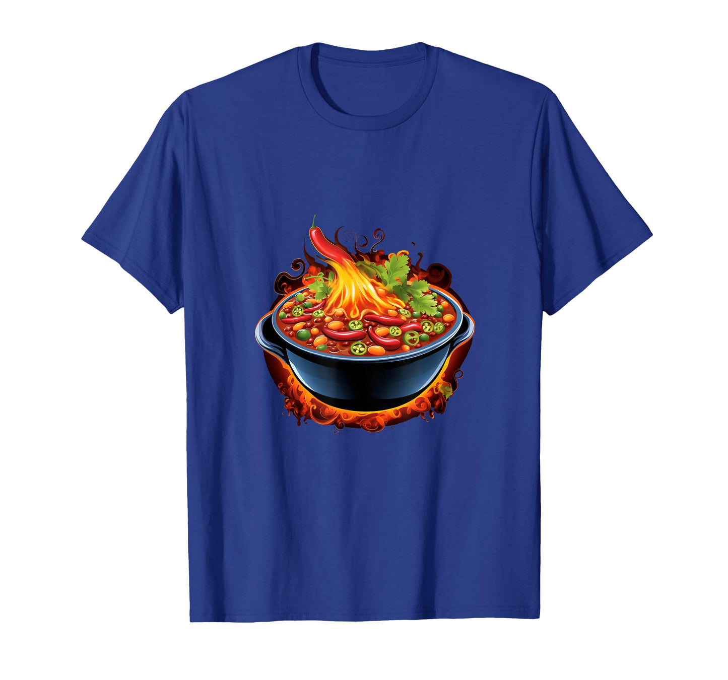 Chili Pepper Steaming Chili Bowl Spicy Pepper T-Shirt