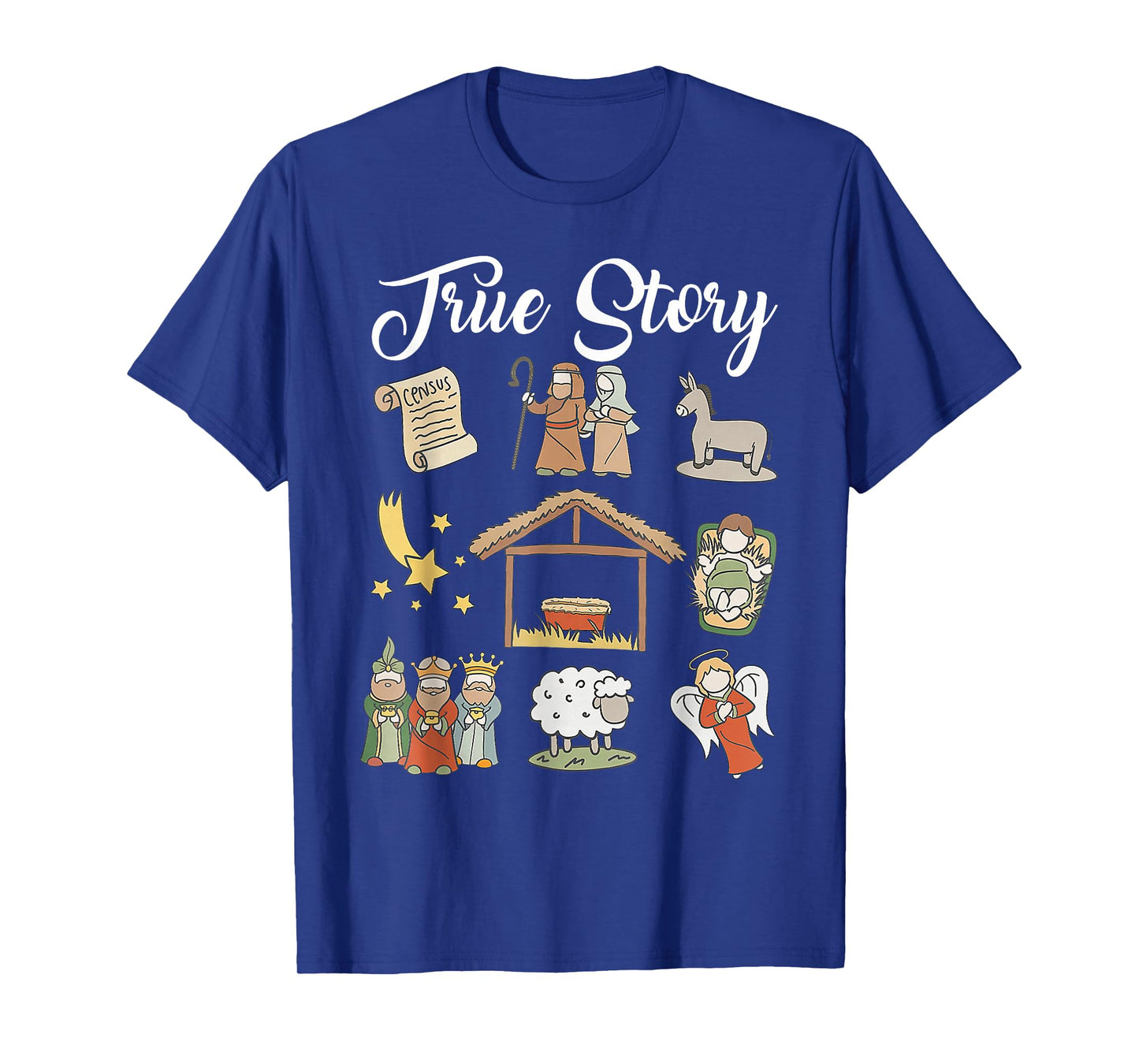 True Story Xmas Christmas Baby Christian Nativity Scene T-Shirt