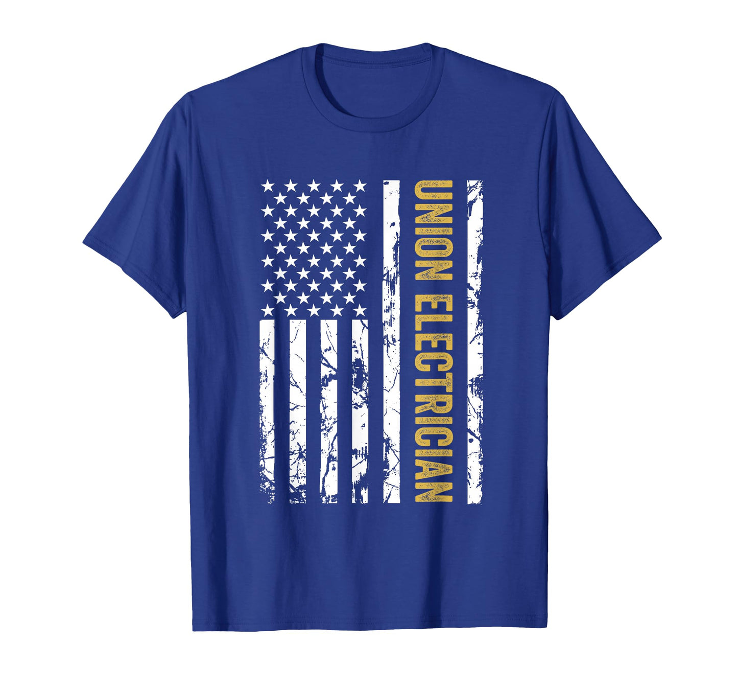 Union Electrician USA American Flag Pro Union Workers Rights T-Shirt