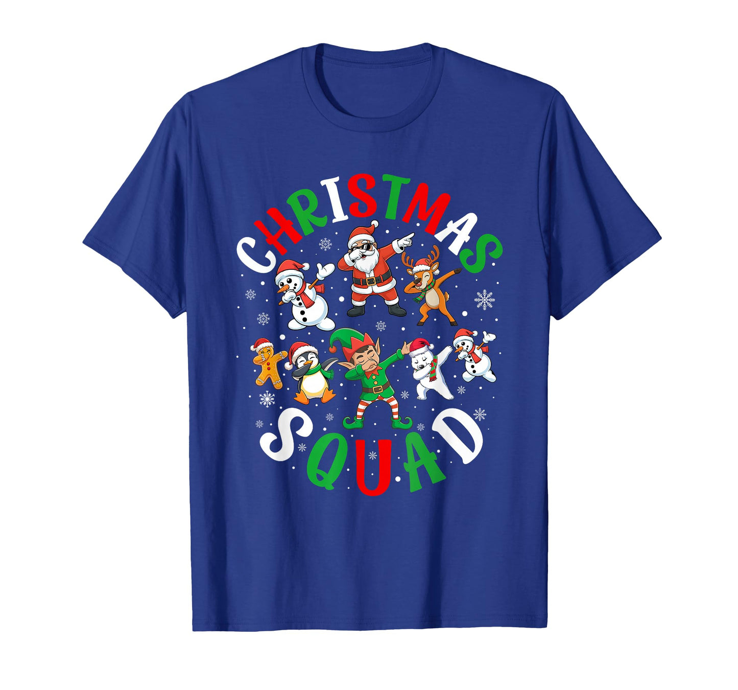 Dabbing Christmas Squad Matching Pajamas Kids Boys Girls Dab T-Shirt