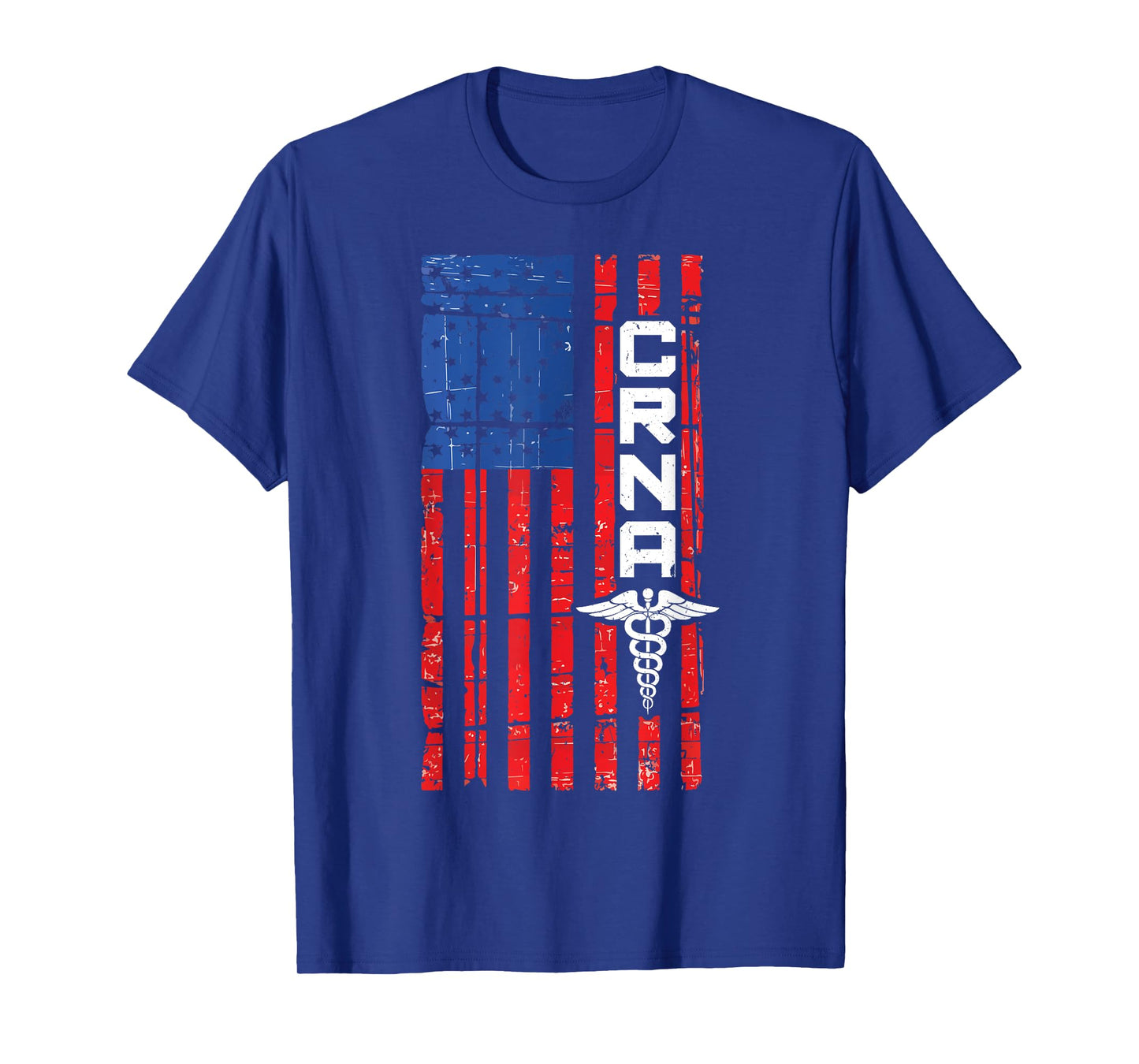 CRNA American Flag USA T-Shirt For Proud Nurses T-Shirt