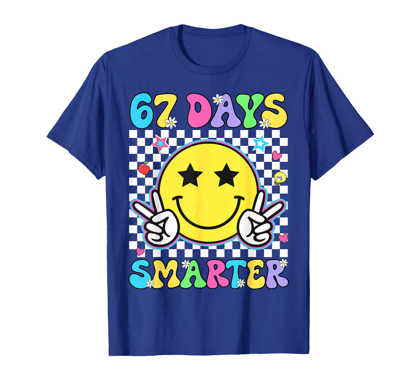67th Day of School Shirt 67 Days Smarter Teacher Boys Girls T-Shirt
