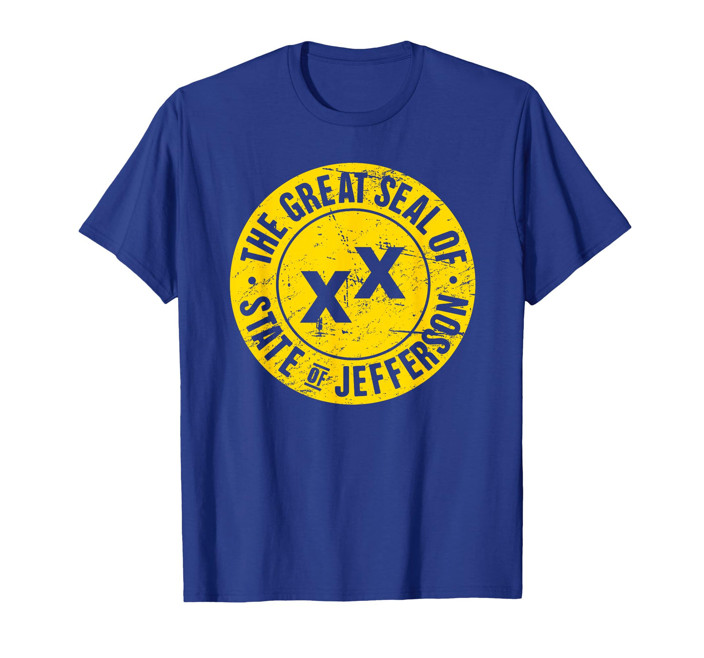 Distressed Golden Seal | State Jefferson T-Shirt T-Shirt