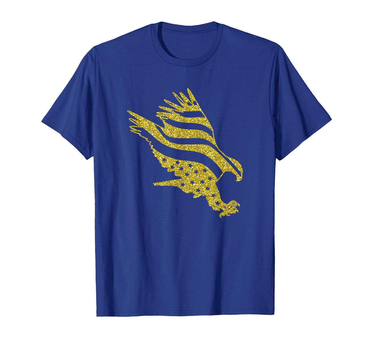 Patriotic T-Shirt Golden American Eagle Men Women Kids Gift T-Shirt