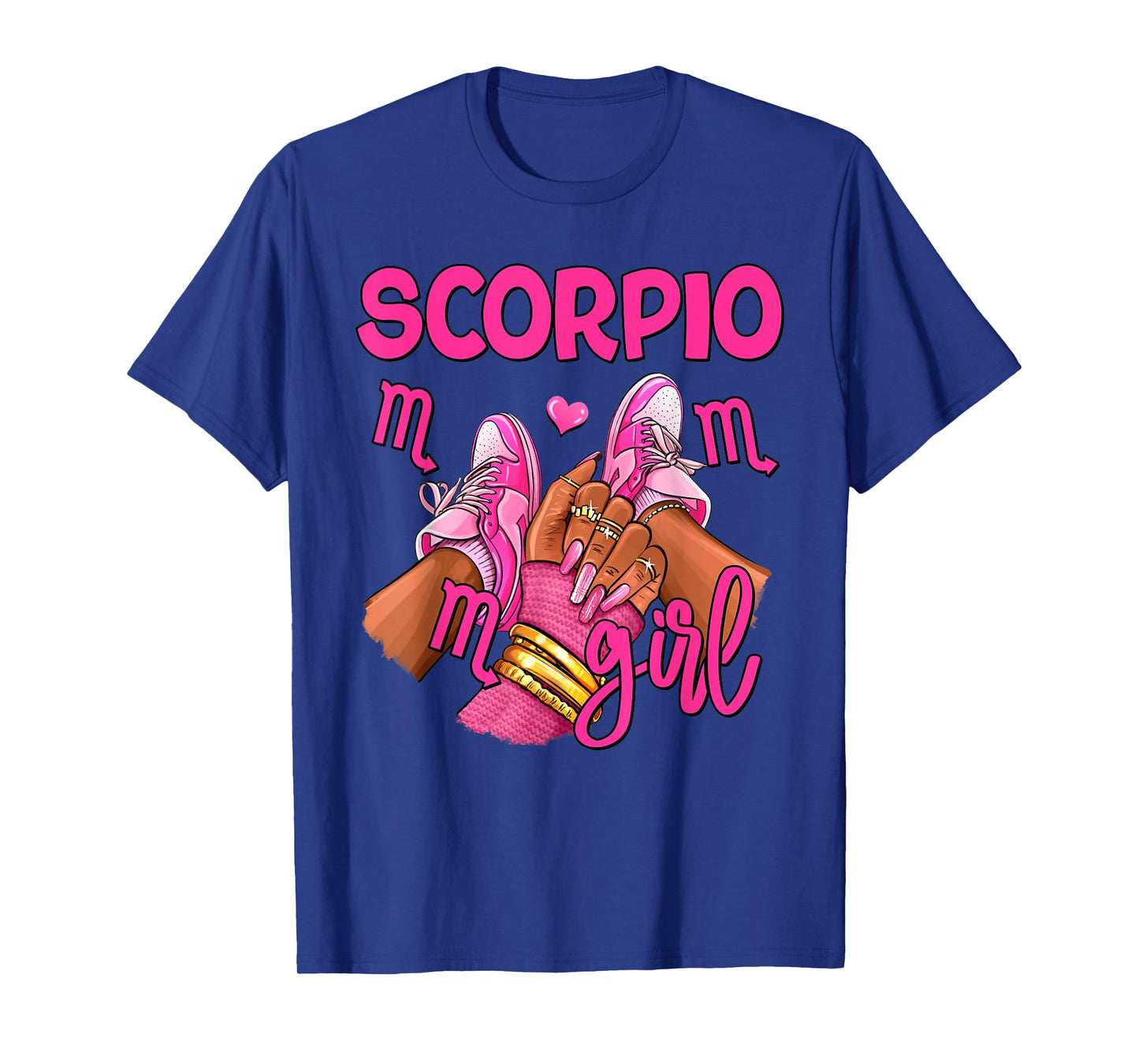 Scorpio Girl Birthday Queen Women Sneakers Zodiac Sign T-Shirt