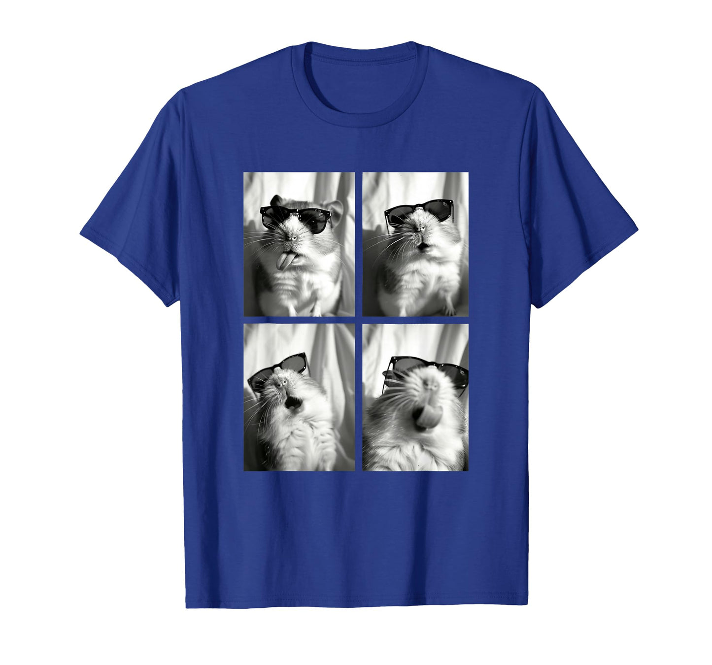 Funny Hamster with Sunglasses Cool Rodent Animal Meme T-Shirt