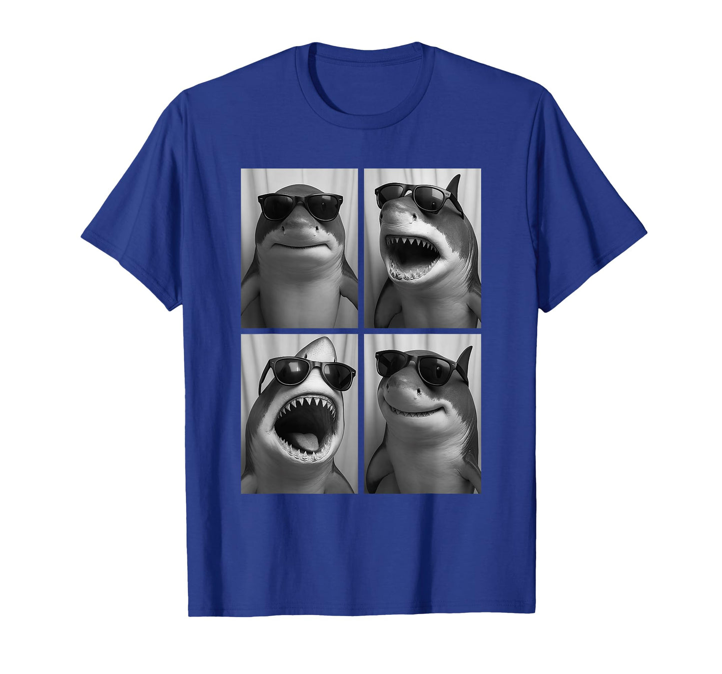 Cool Sharks Sunglasses Marine Animal Meme Selfie Booth T-Shirt