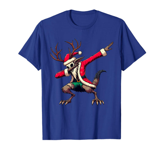 Funny Santa Wendigo Christmas Dabbing Cryptid cryptozoology T-Shirt