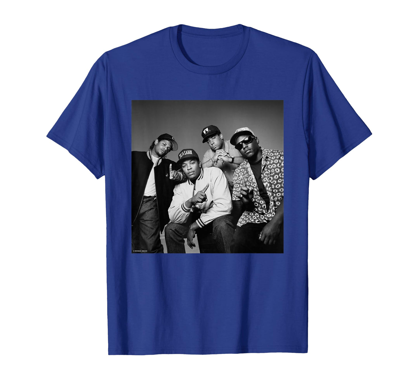 NWA Easy-E Dr Dre DJ Yella MC Ren by Michael Grecco T-Shirt