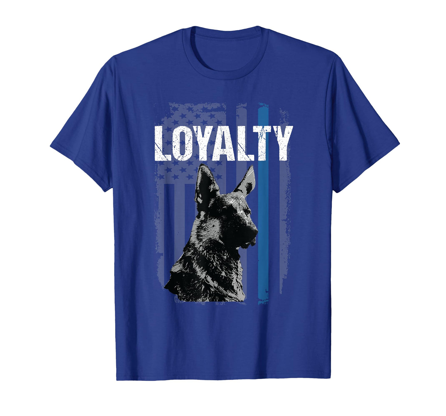 Police K9 Unit Dog Tshirt Loyalty Thin Blue Line Flag Men Women Kids T-Shirt