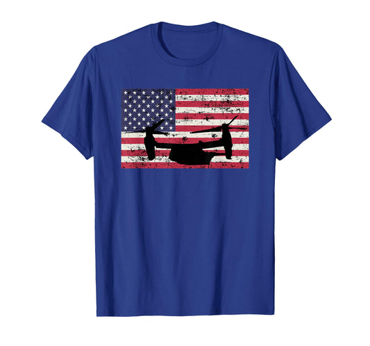 Patriotic CV-22 Osprey American flag t-shirt T-Shirt