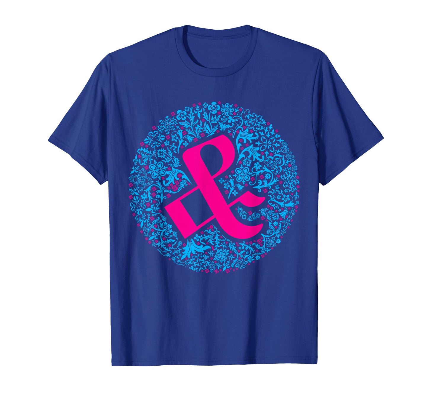 & Ampersand Floral Typography Art for Font Nerds T-Shirt