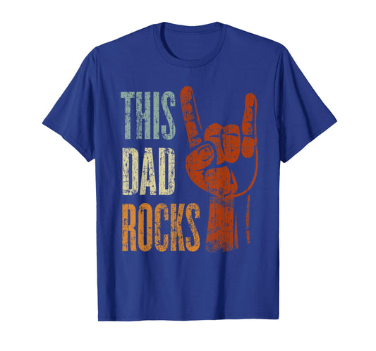 This Dad Rocks Rock n Roll Heavy Metal Music for Father T-Shirt
