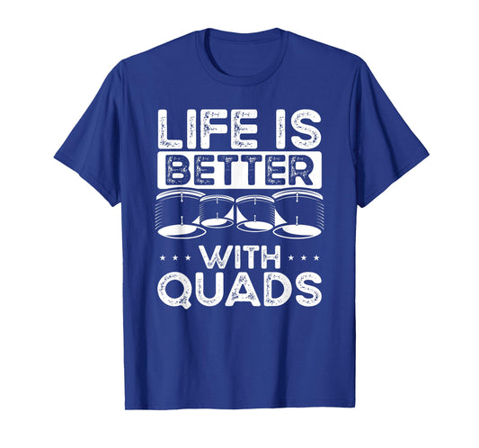Tenor Drumming Marching Band Percussion Multi Tenor Drum T-Shirt