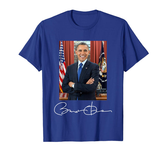 Barack Obama Signature and Portrait T-Shirt