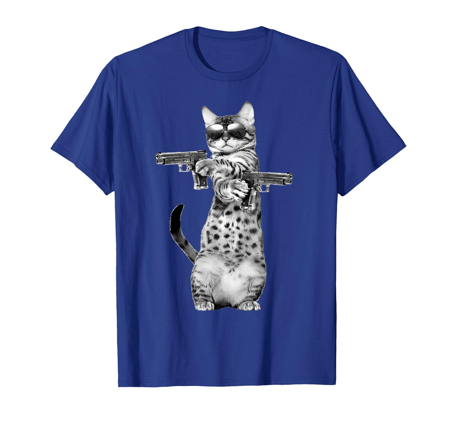 Funny Cat with Guns, Cats Lover T-Shirt