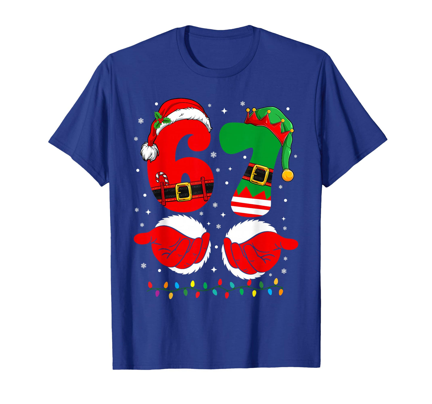 Funny 67 Christmas 6 7 Meme Six Seven for Boys Teacher Kids T-Shirt