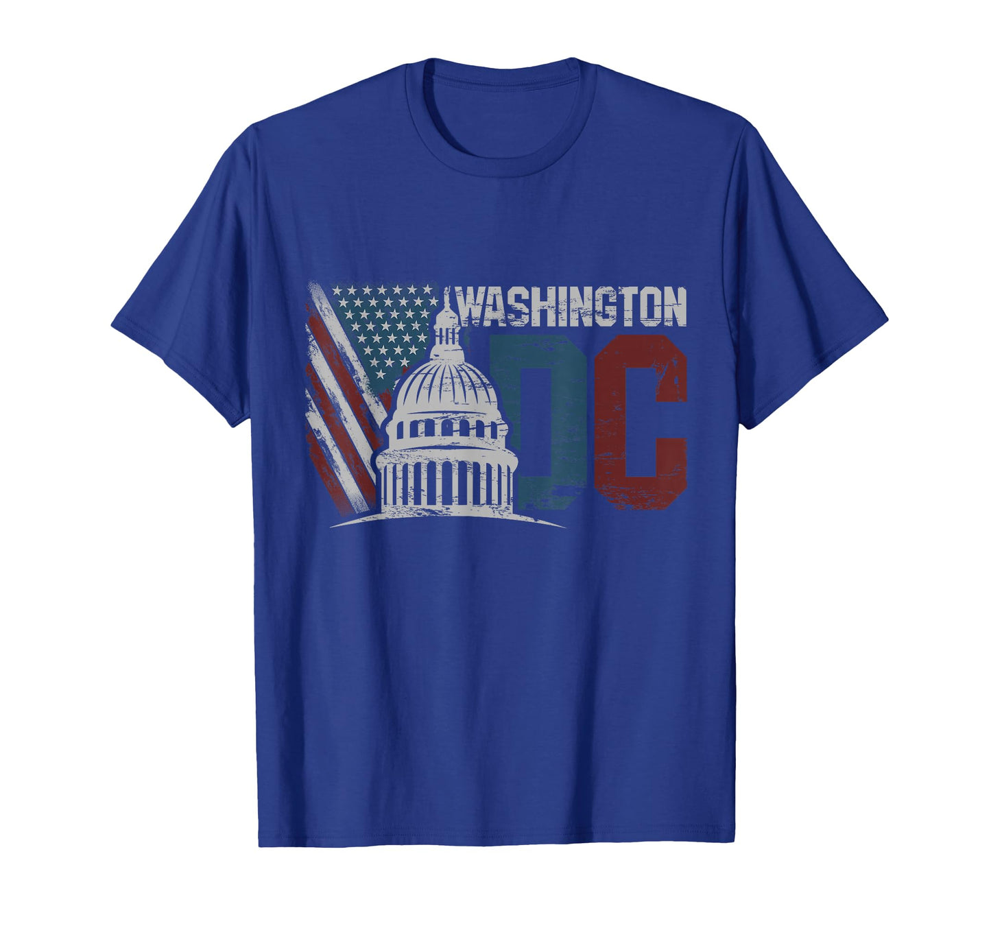 Washington DC Capitol Hill USA Flag Souvenir design T-Shirt