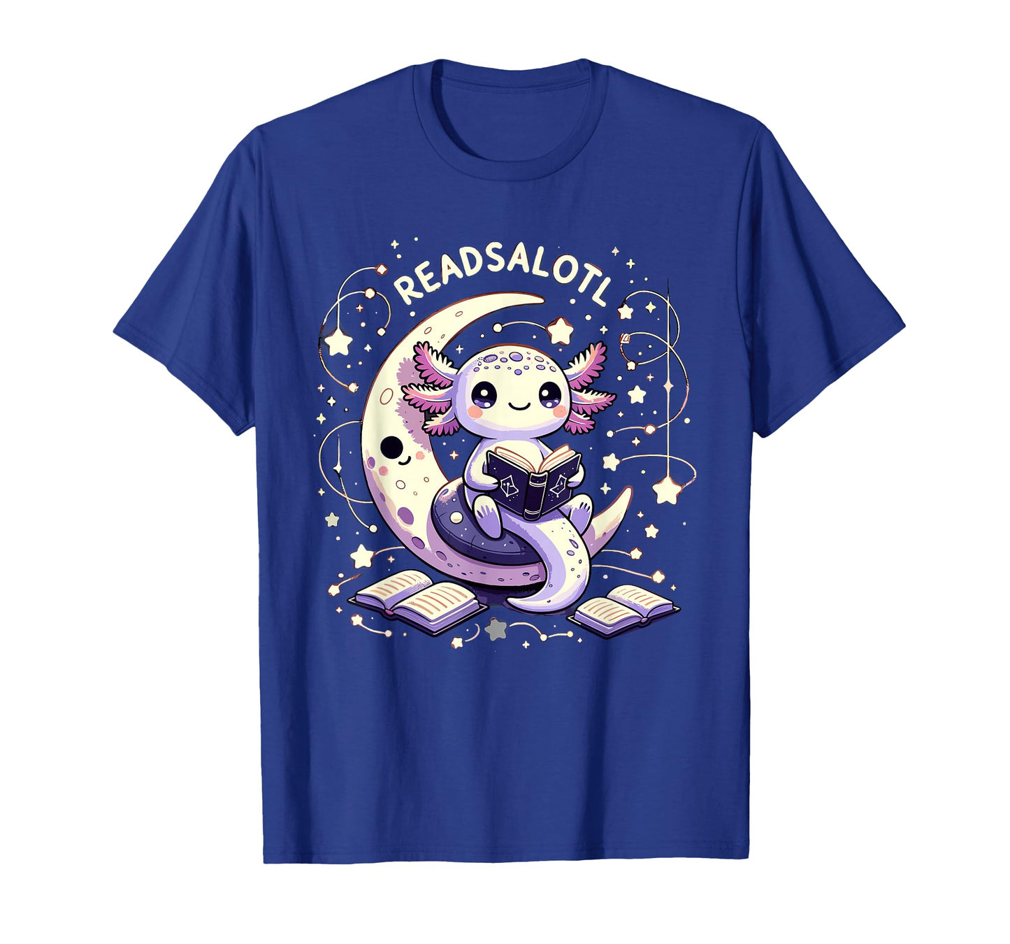 Axolotl Books Readsalotl Reading Bookworm Boys Girls Kids T-Shirt