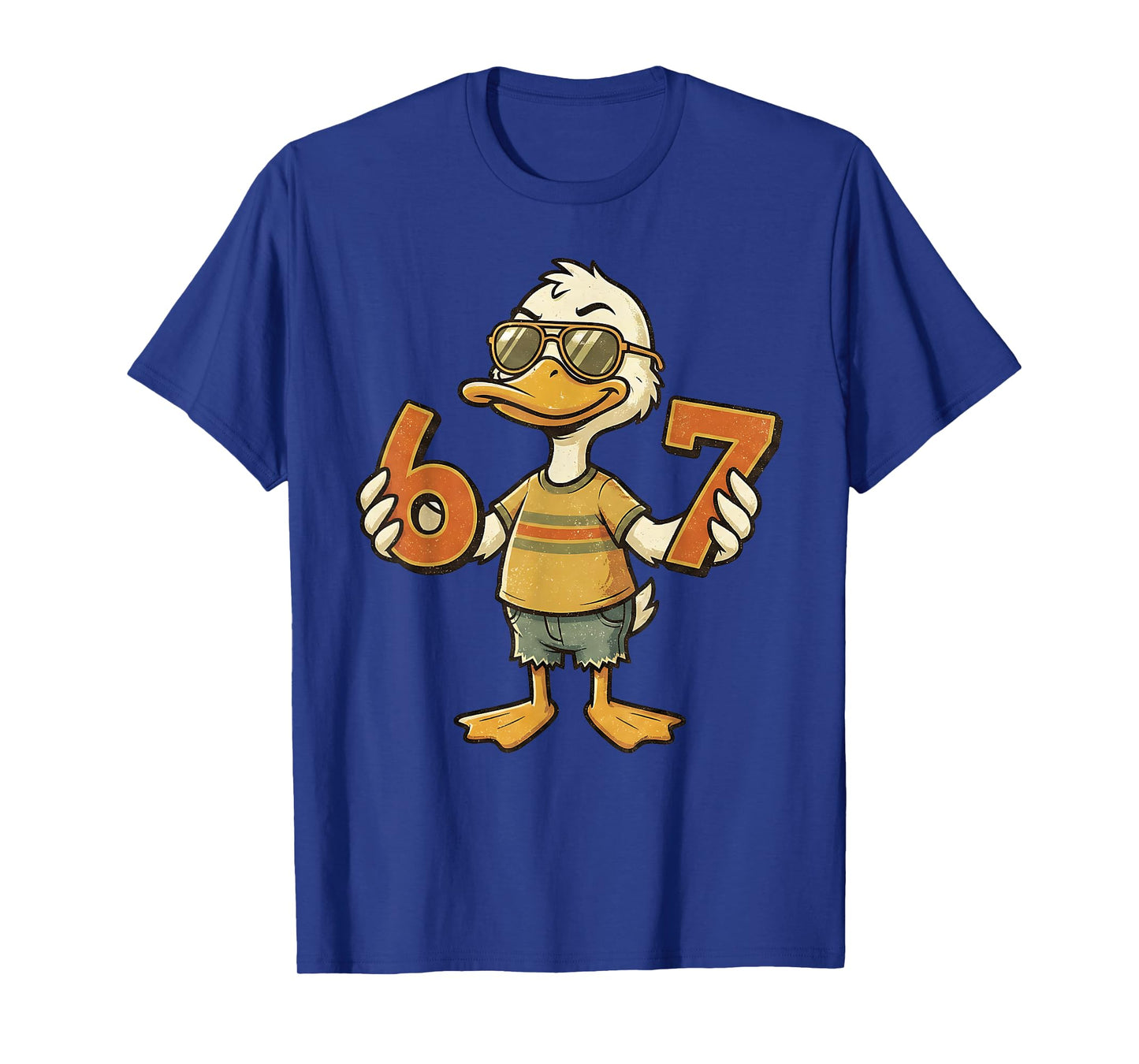 67 Meme Cute Duck 6 7 Funny Six Seven 6-7 Gen Alpha Slang T-Shirt