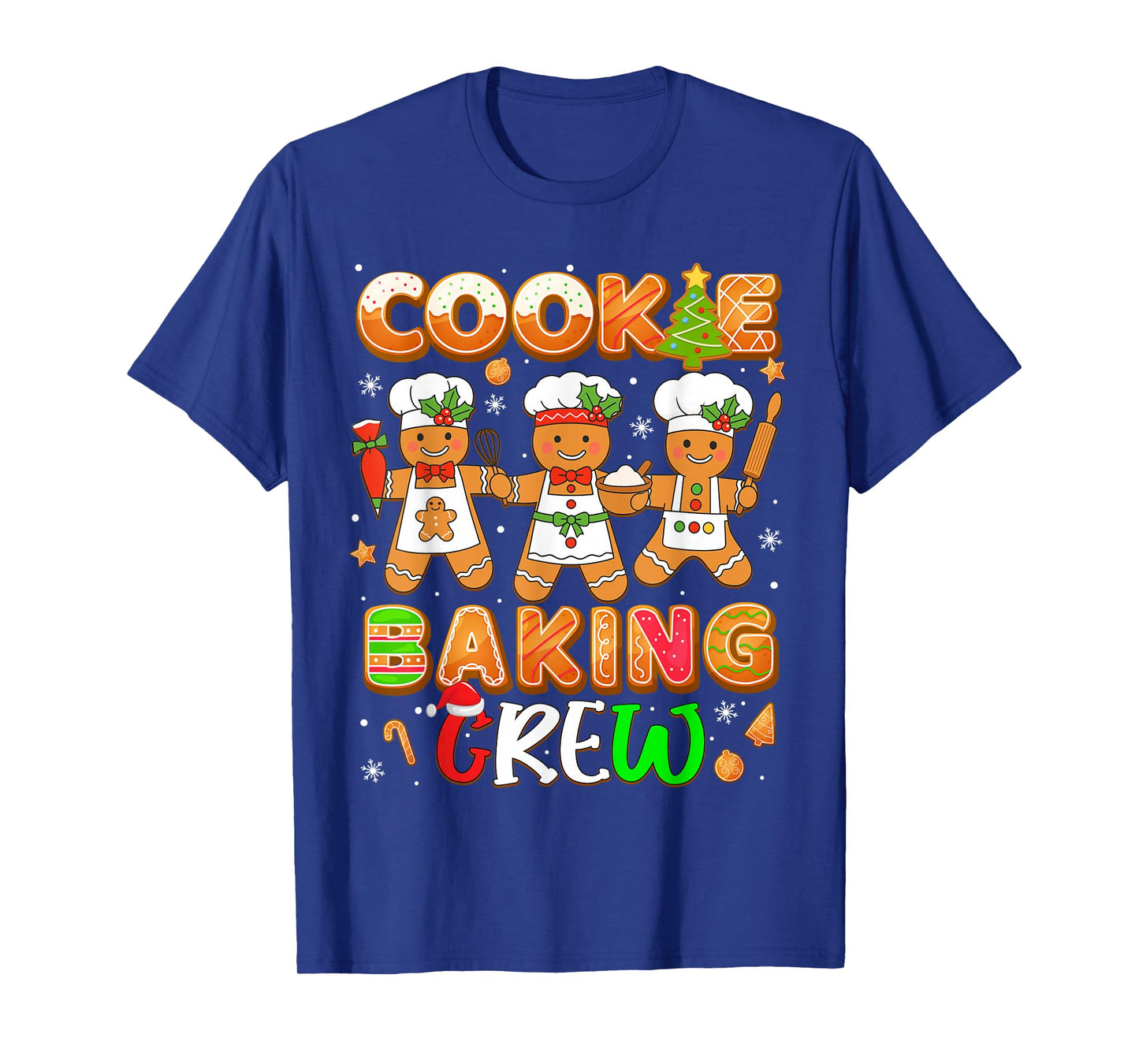 Cookie Baking Crew Funny Christmas Gingerbread Lovers T-Shirt