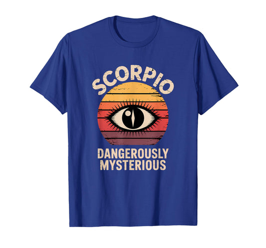 Vintage Scorpio Horoscope & Zodiac Graphic Design Clothing T-Shirt
