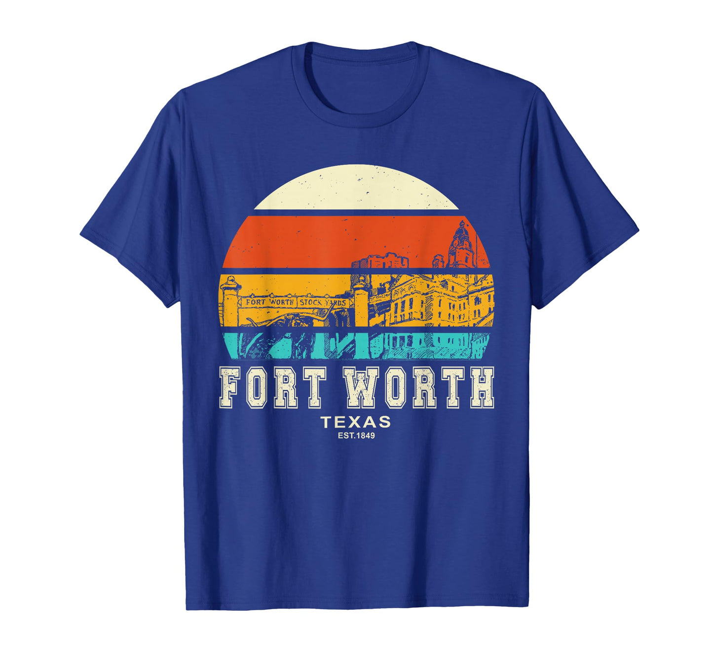 Fort Worth Stockyards Vintage T-Shirt, Small, Black