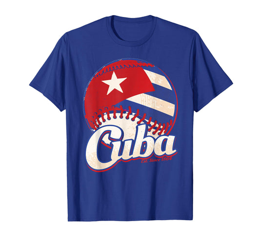 Cuba Flag Shirt Cuban Baseball Hispanic Heritage Month T-Shirt