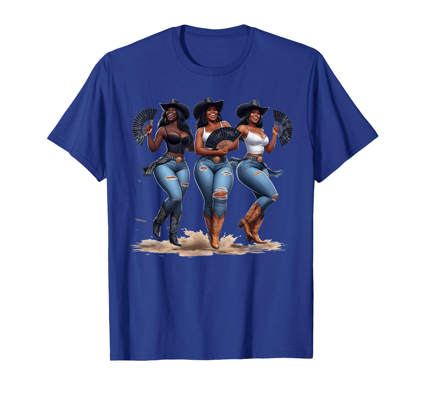 Black History Month Cowgirl Western Afro Black Women African T-Shirt