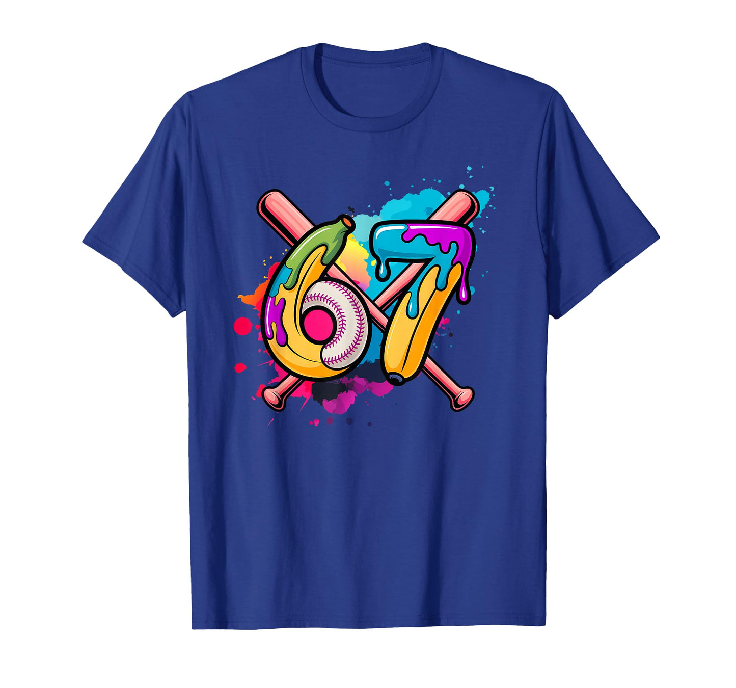 Funny Banana Baseball 67 Ice Cream Drip Meme T-Shirt