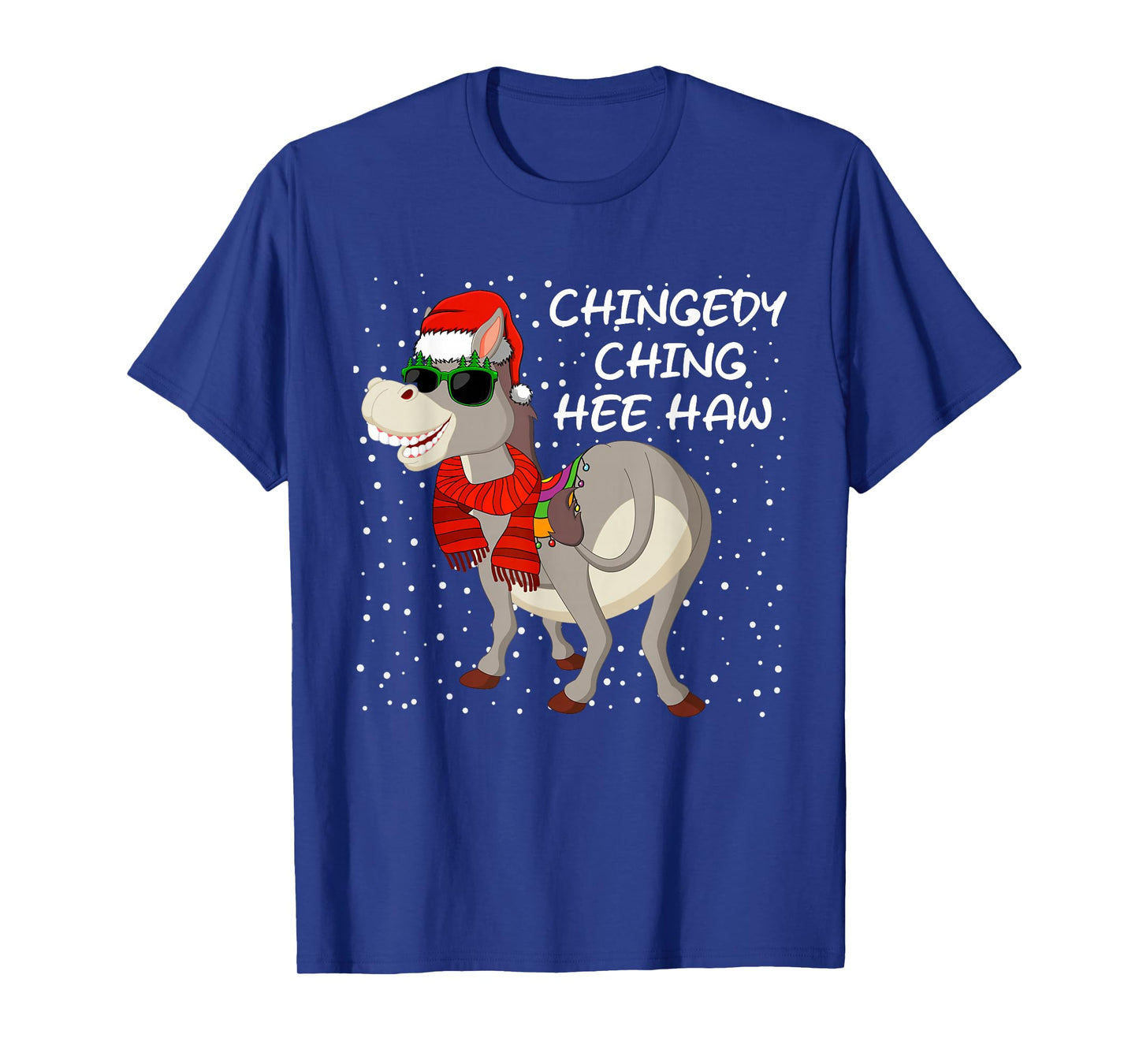 Christmas Donkey Italian Xmas Funny Donkey Lover Pajamas T-Shirt