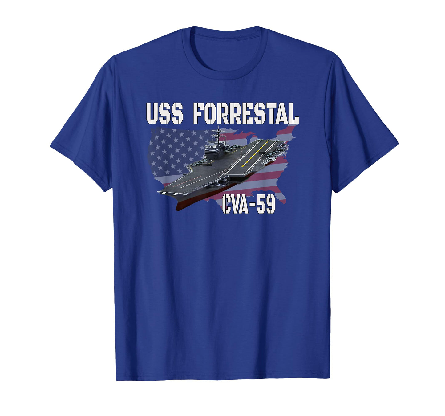 Veteran Aircraft Carrier Ideas for Father Son Boy USS Forrestal CVA-59 Aircraft Carrier Veterans Day T-Shirt