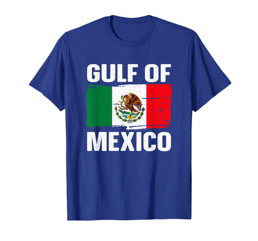 Gulf of Mexico Mexican Flag Pride Travel Beach T-Shirt