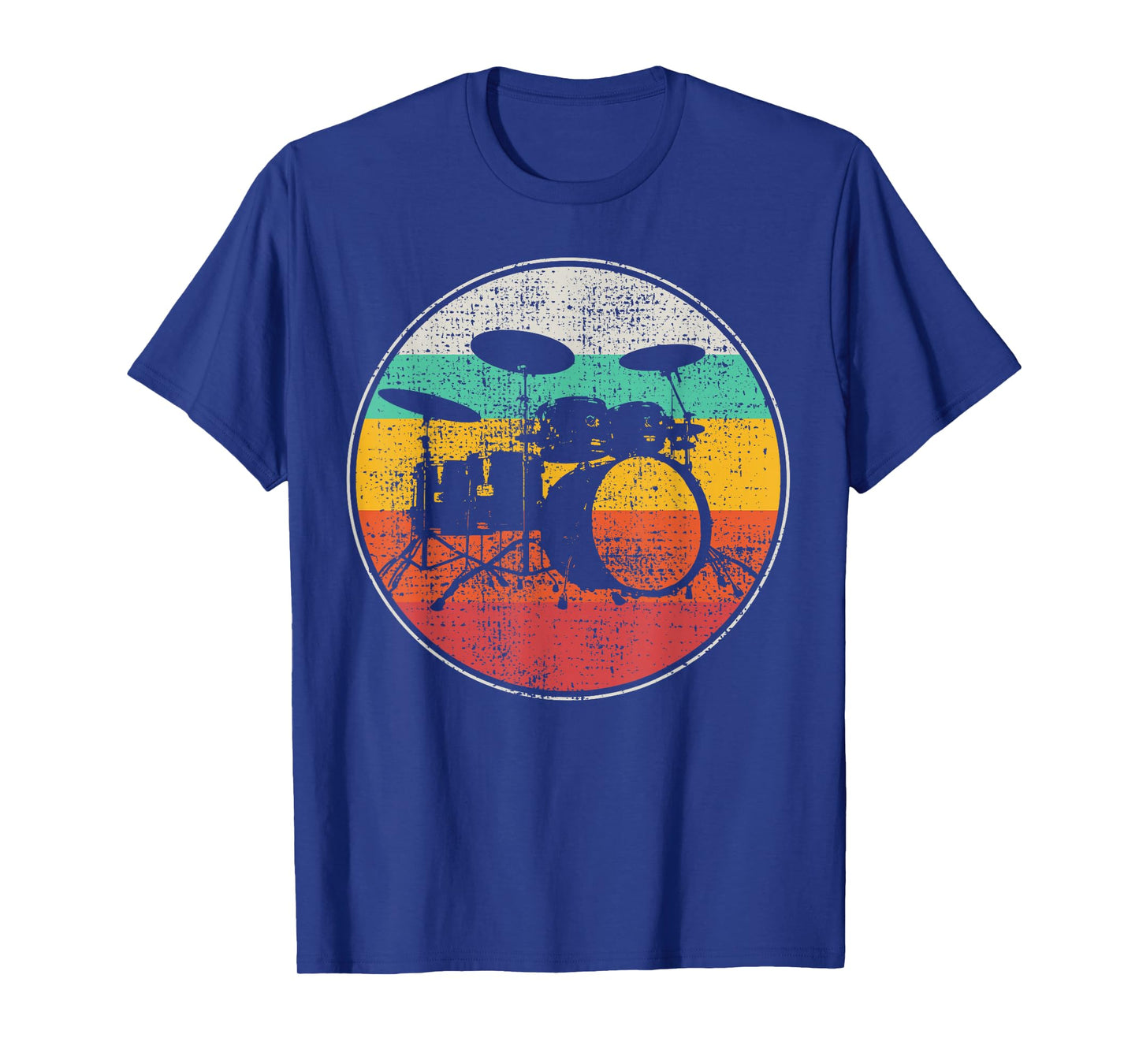 Drums Drummer Band Drumset Retro Vintage T-Shirt Small